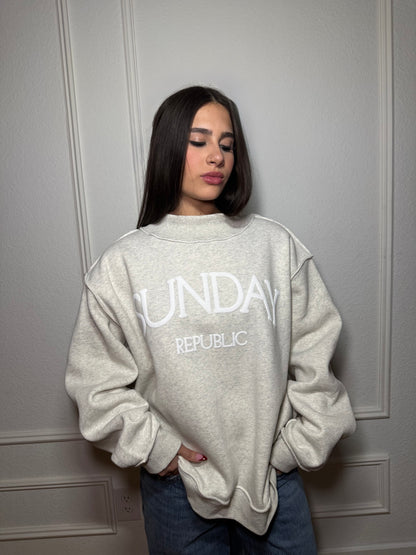 Varsity Mockneck Sweater