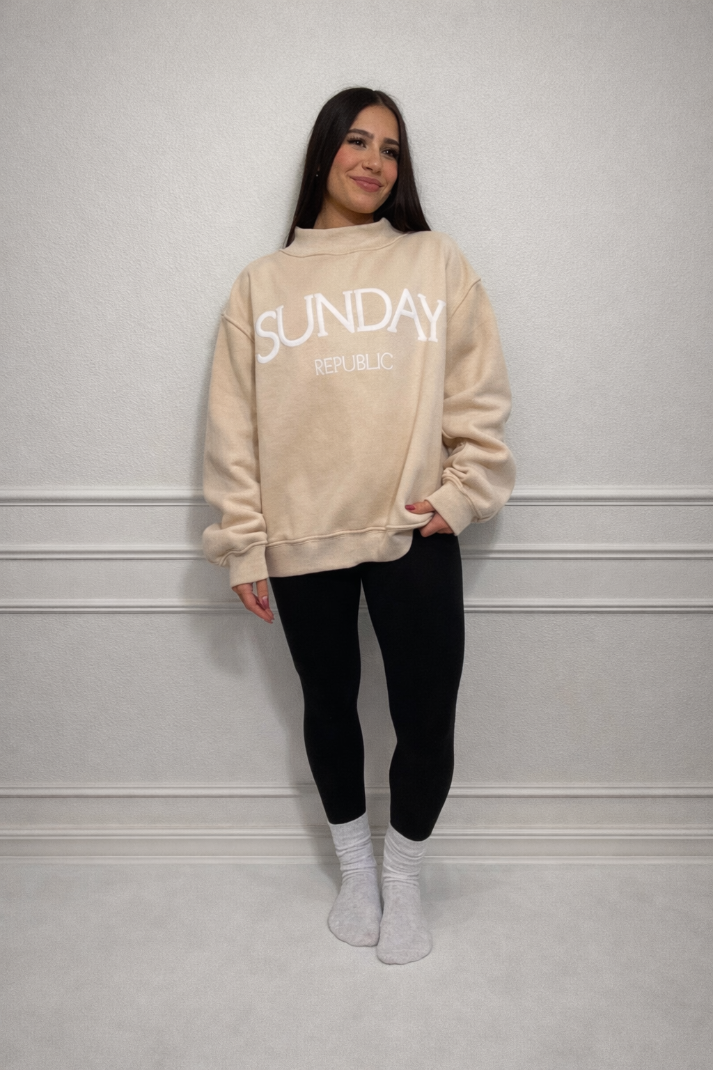 Varsity Mockneck Sweater