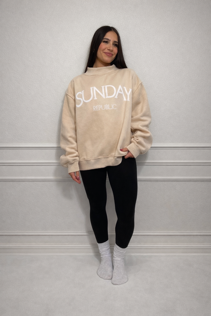 Varsity Mockneck Sweater